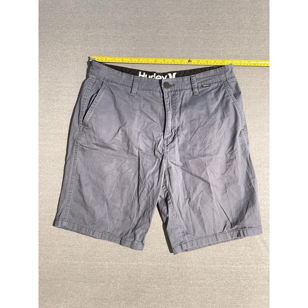 Hurley Mens Hybrid Walk Shorts Size 34 Gray Casual Stretch Chino Golf Surf
